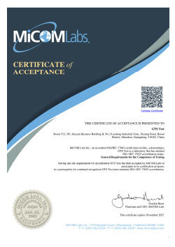 الصين Global United Technology Services Co.,Ltd. الشهادات